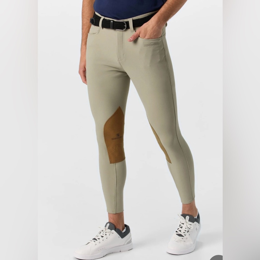 Romfh Men's Argento Suede Knee Patch Breeches 32R-430
